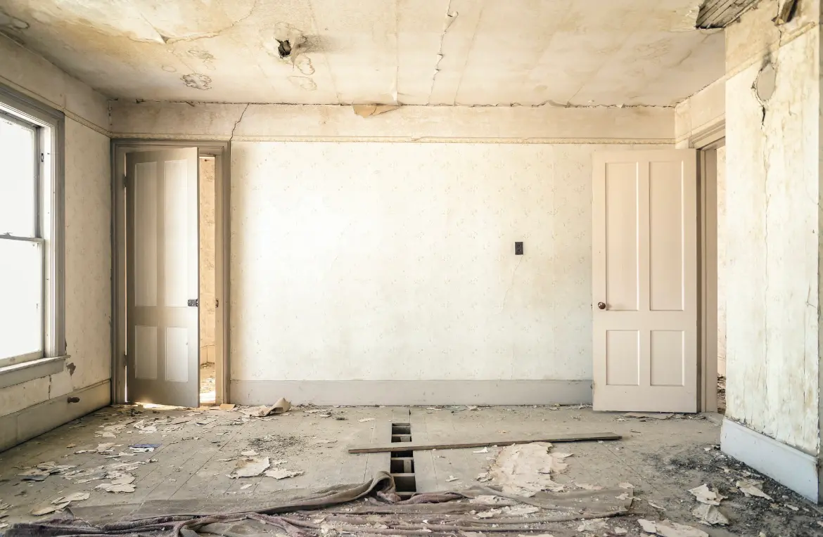 Waste disposal crew managing a cleanout project in Muncy Creek